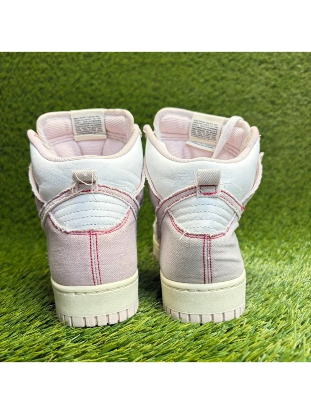 Nike Dunk 1985 Hi Mens Size 8 Pink White Athletic Walking Leather Shoes Sneakers